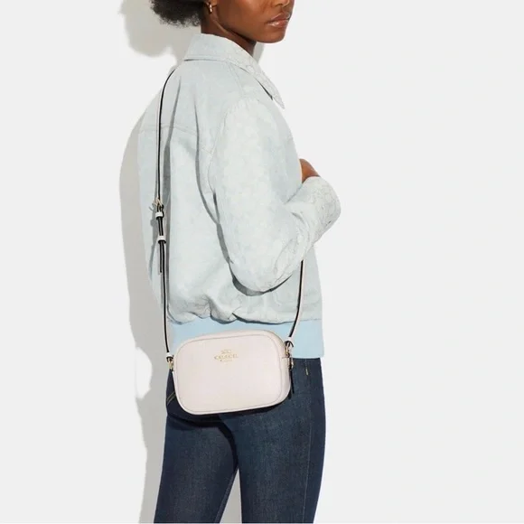 Coach Mini Jamie Camera Bag in Chalk and Gold. - Picture 13 of 13